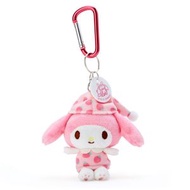 Nakajima - Japan Sanrio My Melody 日版 睡衣 造型 毛公仔 鑰匙扣 鎖匙扣 爬山扣 日本限定 美樂蒂 (睡衣party)