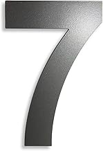 KTC-HOME - Premium House Number Iron Glimmer with Mounting Material - Powder Coated - Arial - Height