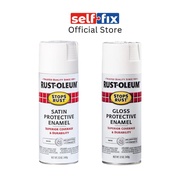 Rust-oleum Stop Rust & Rust Prevention Protective Enamel Spray Paint 12oz - Satin White/Gloss White
