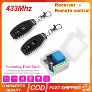 (Ready stock) 433Mhz RF Wireless Remote Control Switch relay 433mhz DC 12V 1CH Receiver Module For l