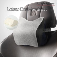 Natural Latex Car Headrest Neck Care Pillow Cervical Support Neck Pain Relief Bolster Ergonomic Comfortable Headrest