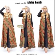 Gamis Wanita Batik Modern Baju Batik Longcardy Muslim outer Batik