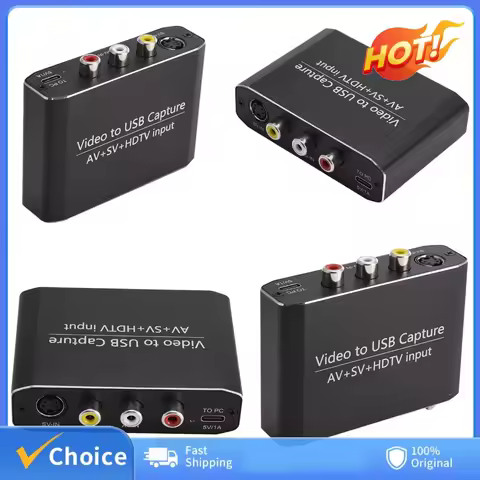 AV/S-VIDEO/HDMI-Compatible Video Capture Card Converter USB 3.0 Game Capture Card Video Recorder Gra