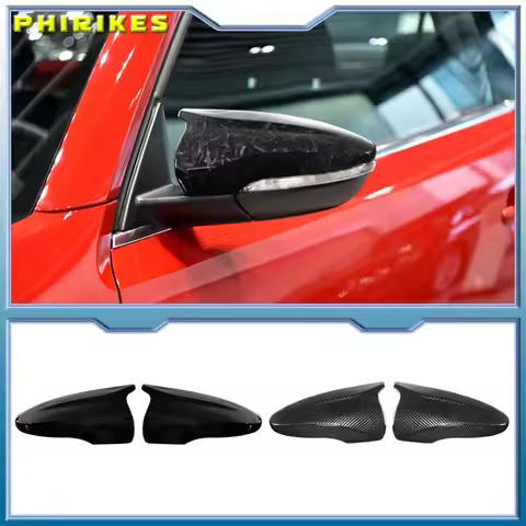 2Pcs M Style Car Side Wing Rearview Mirror Cover For VW JETTA MK6 Volkswagen Passat B7 Scirocco Beet