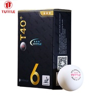 Tuttle T40+ 3 Star Table Tennis Ball Ping ITTF Approved Pong Ball Competition Standards 6PCS/Pack