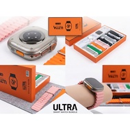 Smart watch y80 ultra with multiple straps in orange packaging