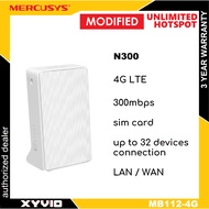 MERCUSYS MB112-4G 300 Mbps Wireless N 4G LTE Router (MODIFIED)Modem