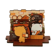 Milk Mocha Bear Wooden Standee - Bakery