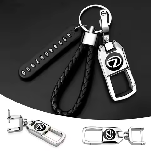 Car Metal Keychain 3D Emblem Key Ring Accessories For Lexus F SPORT IS250 IS200 CT200h GS300 LS430 R