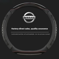 Nissan Car Steering Wheel Cover For Nissan ALMERA LEAF 370Z GTR LIVINA KICKS E-POWER TERRA PATROL NA