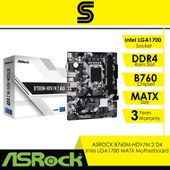 ASROCK B760M-HDV/M.2 D4 Intel LGA1700 MATX Motherboard