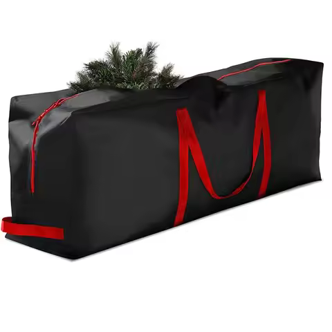 Christmas Tree Bag Oxford Cloth Foldable Xmas Decoration Wreath Storage Bag for Storing Christmas Ut