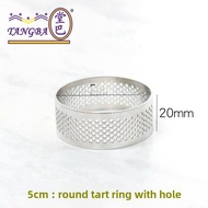 Tangba Tangba 304 Stainless Steel 7cm round Hole Breathable Tart Ring Western Point Fruit Tower Ring