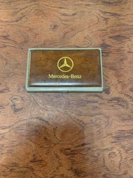 Benz 古董 名片夾 鐵盒