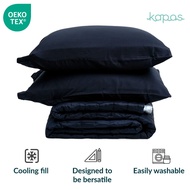 KAPAS LUXE | Quilted Comforter Set | TENCEL | 300TC | Include Bedsheet + Pillowcases