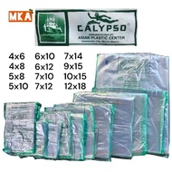 Calypso PP Plastic Linaw (.0004) 4x6 4x8 5x8 5x10 6x10 6x12 7x12 7x14 9x15 10x15 12x18 Plastic Bag