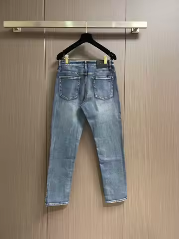 Kiton denim fabric men's straight jeans 26ss