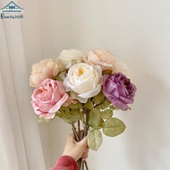 Rose Anjell Simulation Rose Flower European Style Artificial Roses Flowers Bedroom Decoration Wedding Photo Props