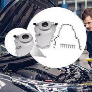 [prasku1yz] Timing Chain Cover Engine Timing Cover Oil Drain Fitting Easy to Install Gasket and Bolt