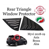 Perodua Ativa/Myvi 2018-2021/Axia/Bezza/Alza Rear Window Triangle Protector/Side Louver Cover