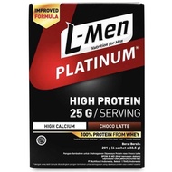 L-Men Platinum High Protein 25Gr/Serving Lmen Isi 6 Sachet / 6 Pcs Ori