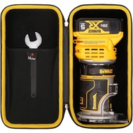 Mchoi Hard Portable Case Serasi dengan DEWALT 20V Max XR Cordless Router (DCW600B), Hanya Sarung