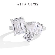 Total 5.5CT Lab-Creatred Moissantie Ring for Women Engagement Ring Fine Jewelry Classic Elegant Ever