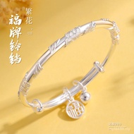 Flower Silver Bracelet Girl Gift for Girlfriend Bracelet Young Style 999 High-End Feeling Pure Silve