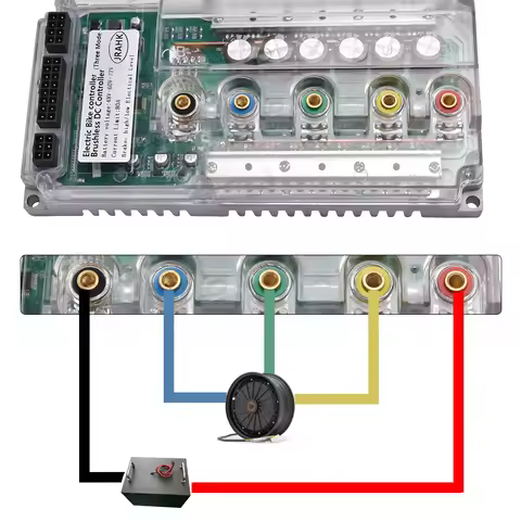 JRAHK BLDC 72V 3000W Electric Motorcycle Controller E-bike 2000W-4000W 48V 60V 72V For Electric Snow