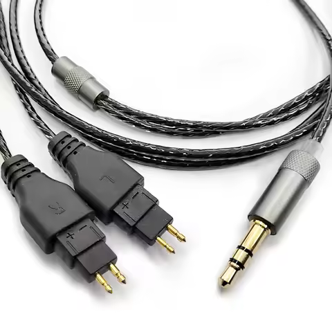 2M Headphone Upgrade Cable 3.5MM Audio Replacement wire for Cable For Sennheiser HD580 HD600 HD650 H