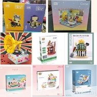 現貨 特價 全新 原裝正版 (香港行貨) LOZ mini 小童,小朋友,大人益智 mini lego 積木 香港特色商品 之 音樂懷舊流聲機/黑膠唱片機lego cd warehouse /彩虹車 