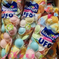 德国 hitschies飞碟糖果零食UFO 彩纸糖飞碟糖巨酸酸糖网红6.23 German hitschies UFO candy snacks, colored paper candy, UFO c