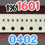 10pcs Chip resistor smd 1601 162 1K6 1% size 0402 1005 1.6Kohm 1.6K ohm 1.6 Kohm 1.6 Kohm 1.6 Kohm 1