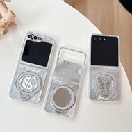 Dollar coin mirror butterfly phone case suitable for Samsung zflip7Flip-screen foldable display w24f