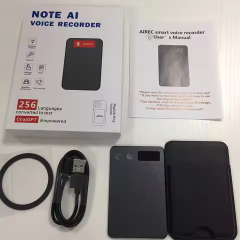 AI Digital Voice Recorders Pen 256GB 256 languages Real-time Noise Reduction with ChatGPT Smart Tran