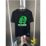 T-shirt Evisu/ Baju Evisu Uniseks T-shirt bercorak lengan pendek T-shirt kasual T-shirt bergaya T-sh