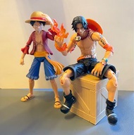 One Piece Megahouse Heroes VAH Luffy Ace 海賊王 路飛 艾斯 可動 figure