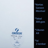 Watercolor Paper / Canson Montval Paper 300 gsm A3 Size