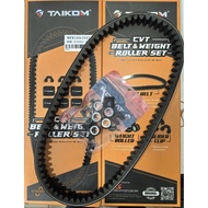 TAIKOM RACING YAMAHA NVX155 V2 BELT BELTING & U-CLIP SLIDER & WEIGHT ROLLER SET (B8R-E7641-00)