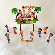Upin IPIN TOPPER / UPIN IPIN CAKE TOPPER / HAPPY BIRTHDAY TOPPER / UPIN IPIN CAKE TOPPER