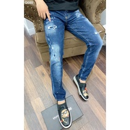 [New 2023] Dsquared2 Jeans, Blue, Torn, Splashed Paint, wash LA 2022 on The web