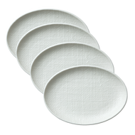 Luzerne Oval Plate (4/pack) - Knit Collection