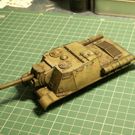 Heavy Assault Gun ISU-152 Model Paper Tank World Soviet Union 1:35 Scale Military Vehicle Static Mod