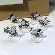 NICKOLAS Pochacco Acrylic Stand Creative 1PC Fans Collection Stand Card Pachacco Ornament Desktop Decorations Car Interior Car Dashboard Doll Pochacco Figure Plate