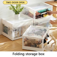 Foldable Storage Trunk Open Transparent Storage Box Home Wardrobe Clothes Organizer