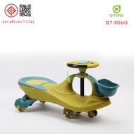 QITONG รถดุ๊กดิ๊ก (SWING CAR)  ดีไซน์โค้งมน สวยงาม และปลอดภัย มีไฟที่พวงมาลัย รับน้ำหนักได้ 50 kg. ร
