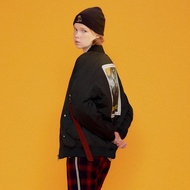 【中性款】 雙面穿鋪棉飛行外套 / 黑色