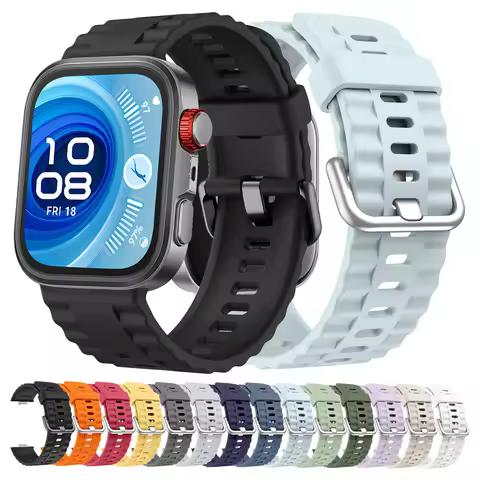 Tire Tread Bracelet for Huawei Watch Fit 4 Pro Strap Huawei Watch Fit 4 Bands Silicone Wristband for