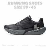 100% BNIB Sepatu RUnning LAri Jogging Gym Pria-new-balance-FuelCell Rebel V5 Triple Black Full Hitam