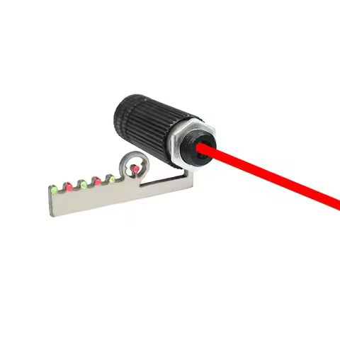 1pcs Slingshot Sight Accessory Laser Infrared Stainless Steel Six-link Mechanical Sight LED Light Fi